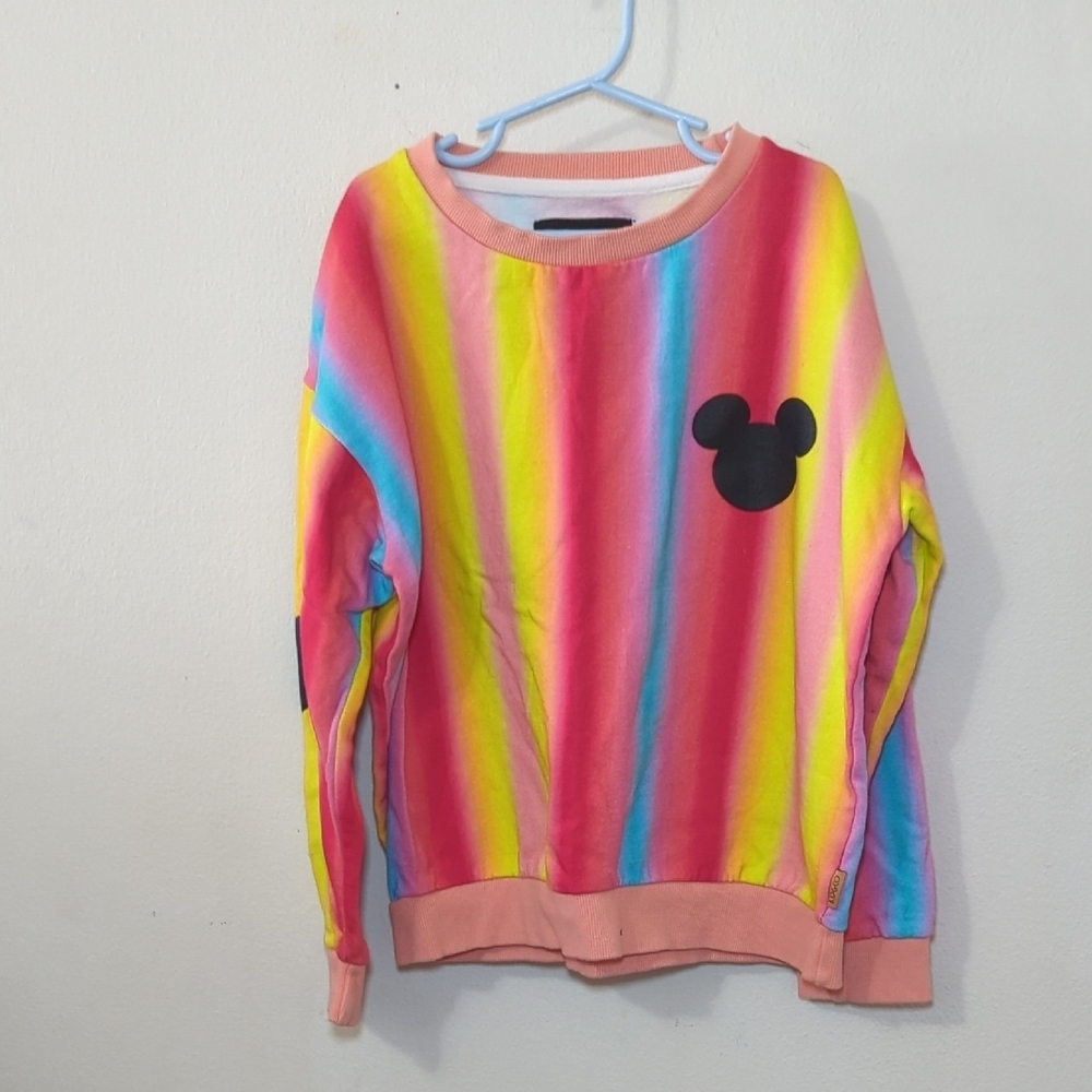 Disney x Kip & Co Tie-Die Mickey Mouse Sweatshirt Crewneck Kids Size 9-10